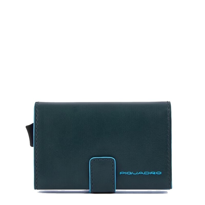Piquadro.
Porta carte di credito in metallo Blue Square.
Colore: Verde.