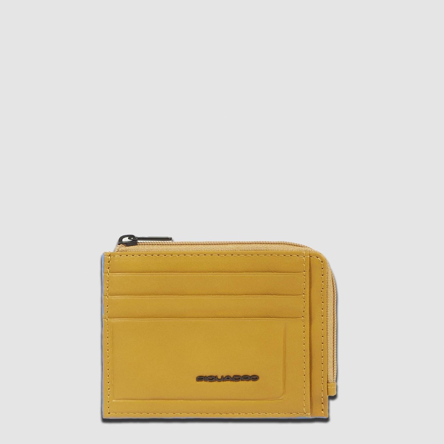 Piquadro. Portamonete con porta documenti e carte di credito. Colore: Giallo.
