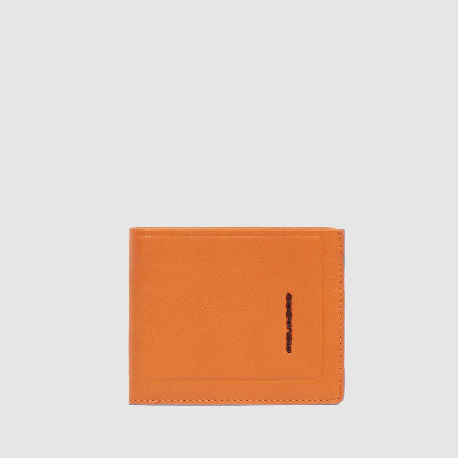 Piquadro. Portafogli uomo con volantino porta documenti. Colore: Arancione.
