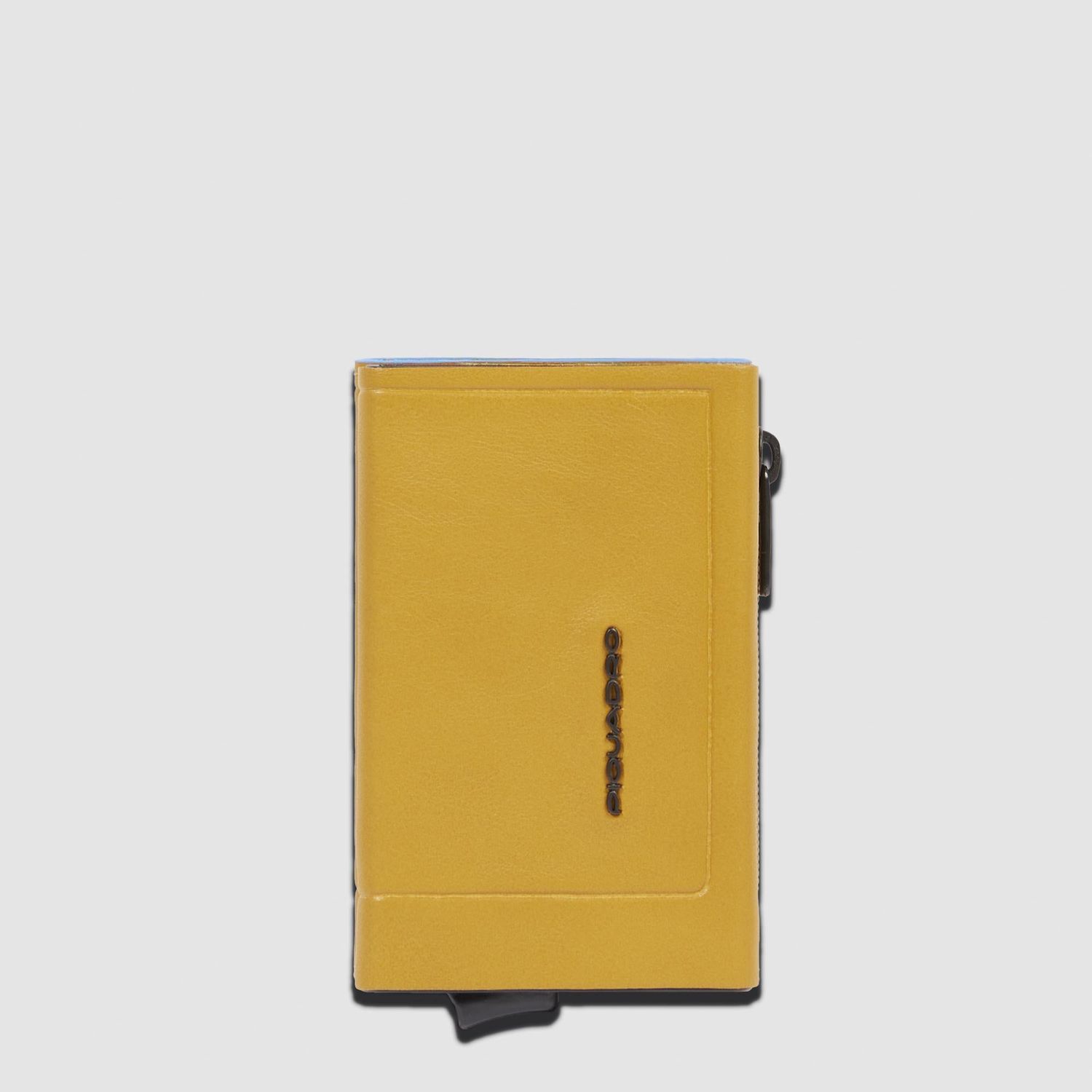 Piquadro. Portafoglio compatto uomo automatico. Colore: Giallo.