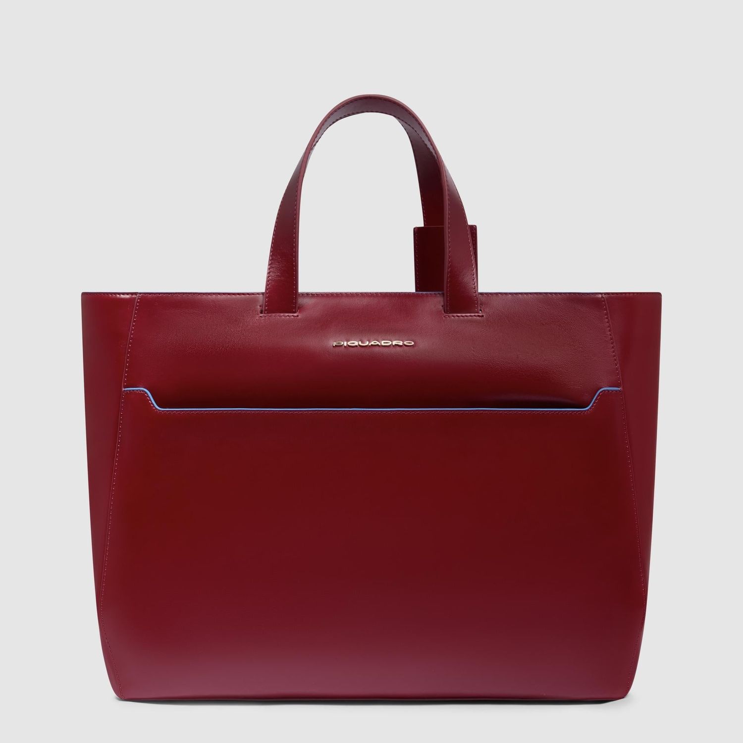 Piquadro. Tote bag porta pc 15,6&quot;. Colore: Rosso