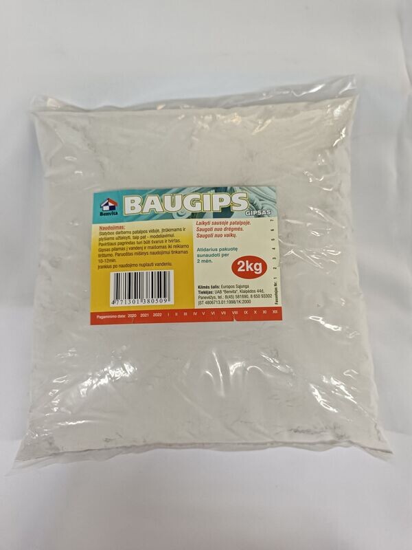 Gipsas „Baugips“ 2kg