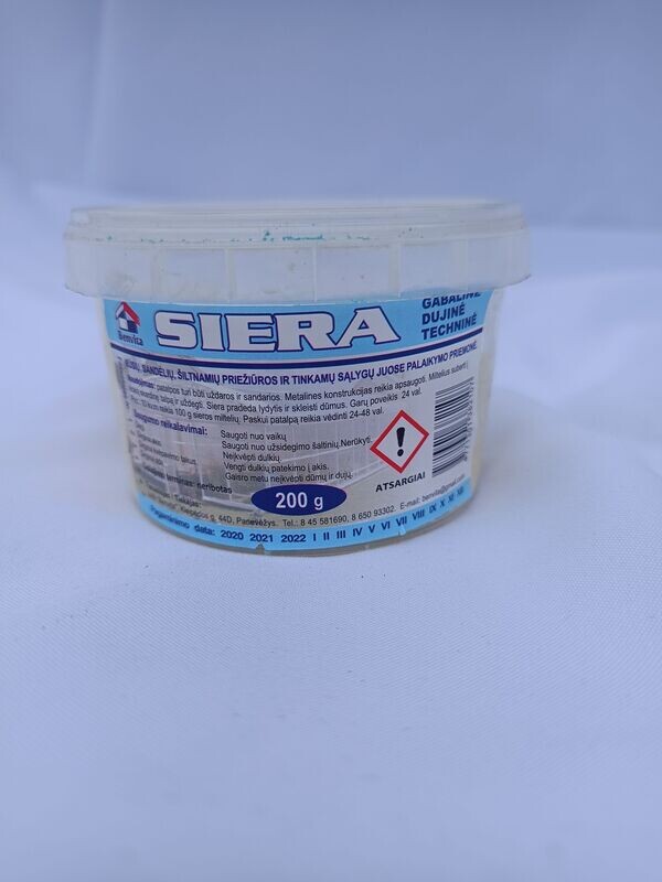 Sieros milteliai (indelis) 200g