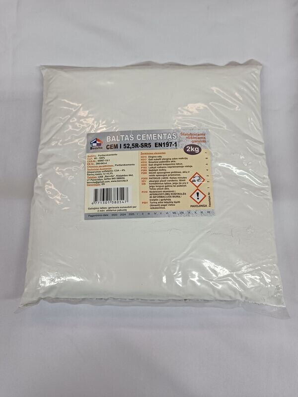 Cementas baltas 2kg