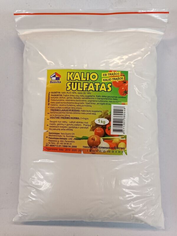 Kalio sulfatas 1kg