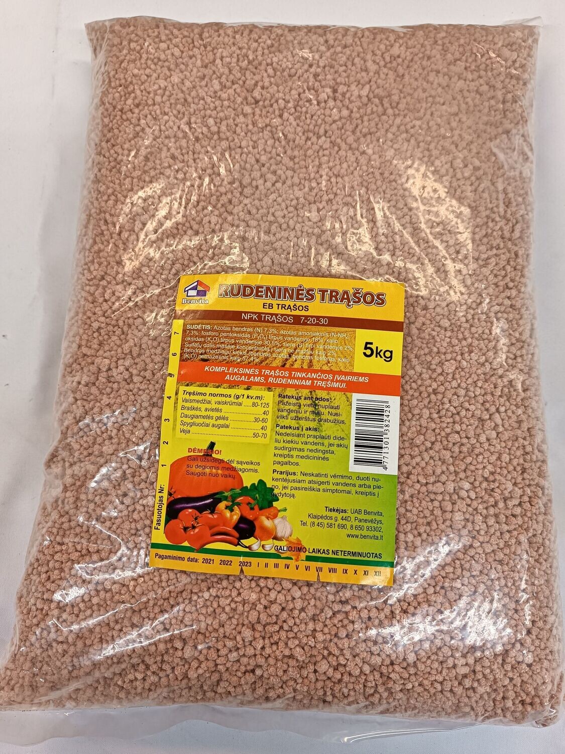 Rudeninės trąšos (bechlorės) 5kg