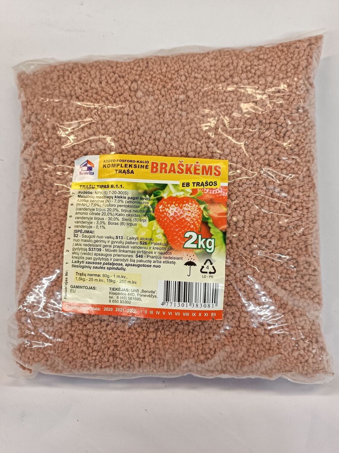 Trąšos Braškėms(prieš ir po derliaus) 2kg