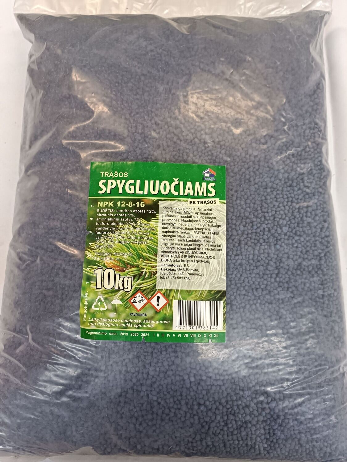 Trąšos Spygliuočiams NPK 12-8-16-nauja 10kg