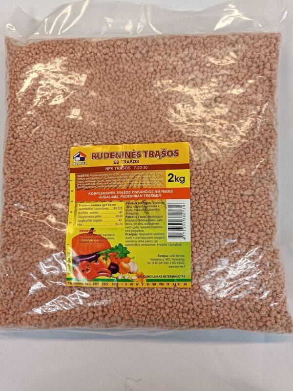 Rudeninės trąšos (bechlorės) 2kg