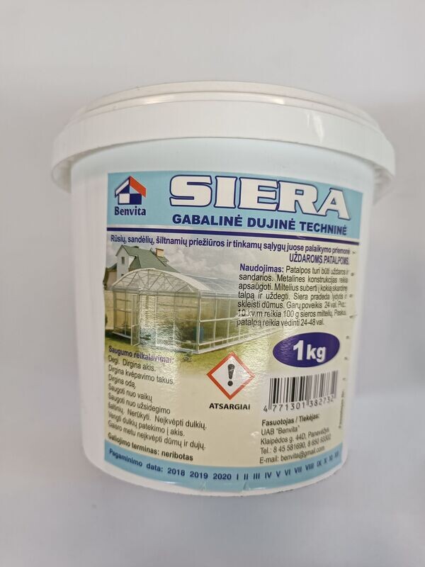 Sieros milteliai 1kg