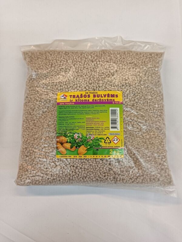 Trąšos bulvėms NPK 7-16-32 2kg