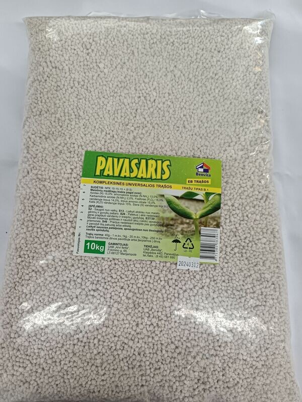 Trąšos Pavasaris (ankstyvajam tręšimui) 10kg