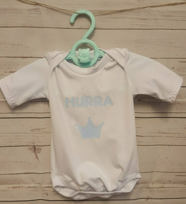 Langarmbody Hurra Krone Gr. 50