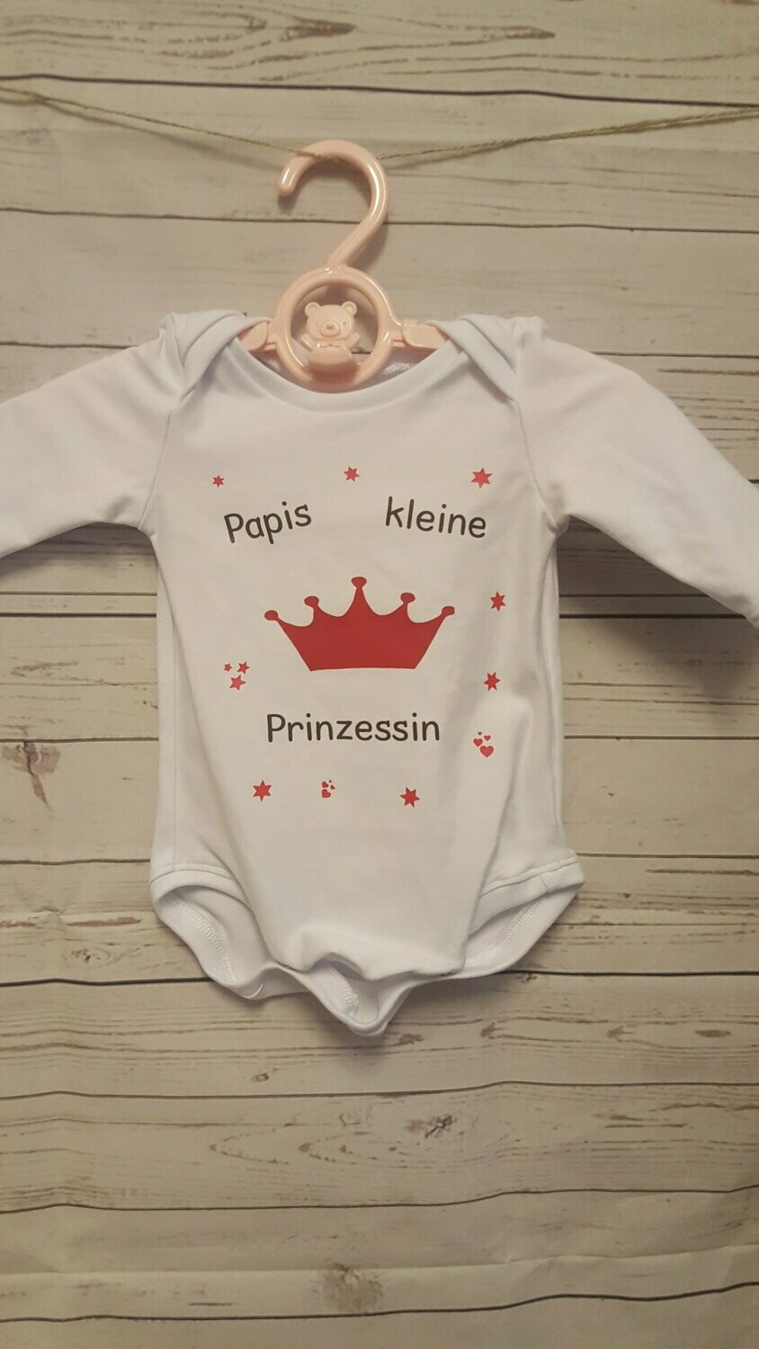 Langarmbody Papis kleine Prinzessin Gr. 56