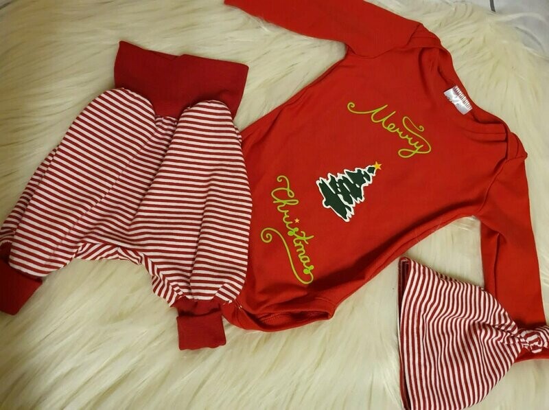Weihnachtsset Gr. 80 Merry Christmas