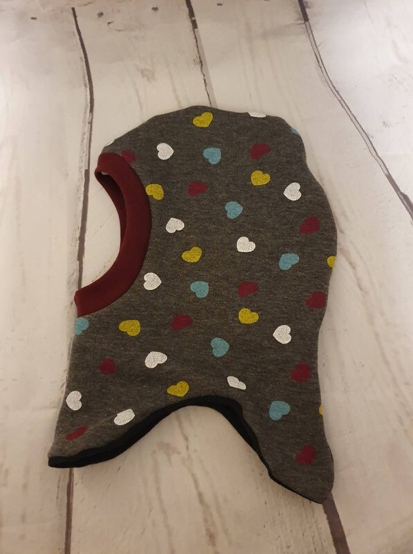 Mützenschal Herzen KU 40-43cm