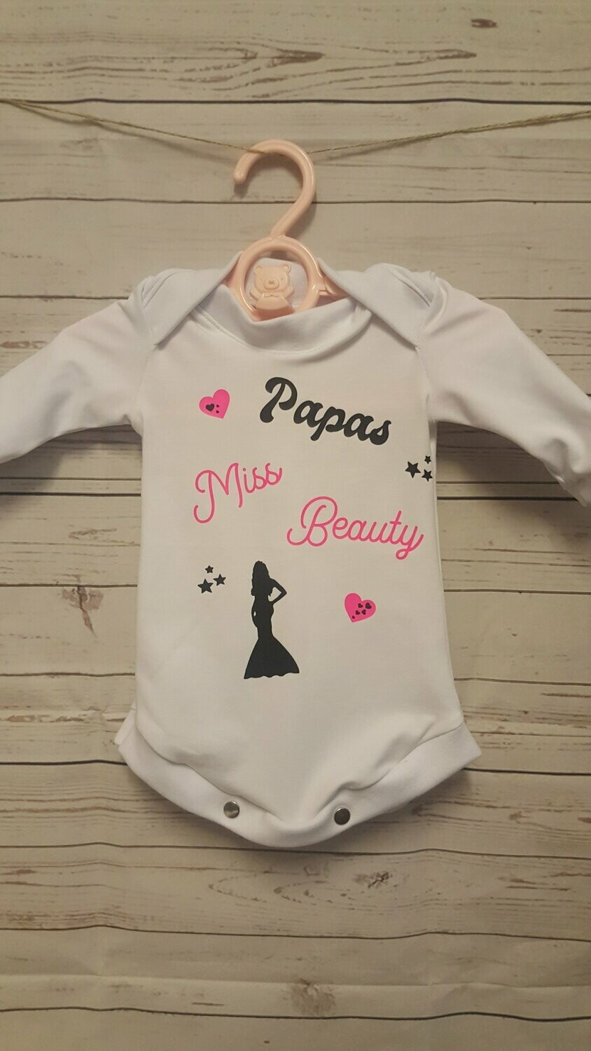 Langarmbody Papas Miss Beauty Gr. 62