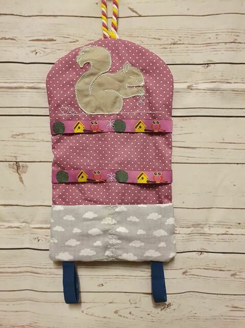 Individualisiert Haarklammertasche 28x15,5cm