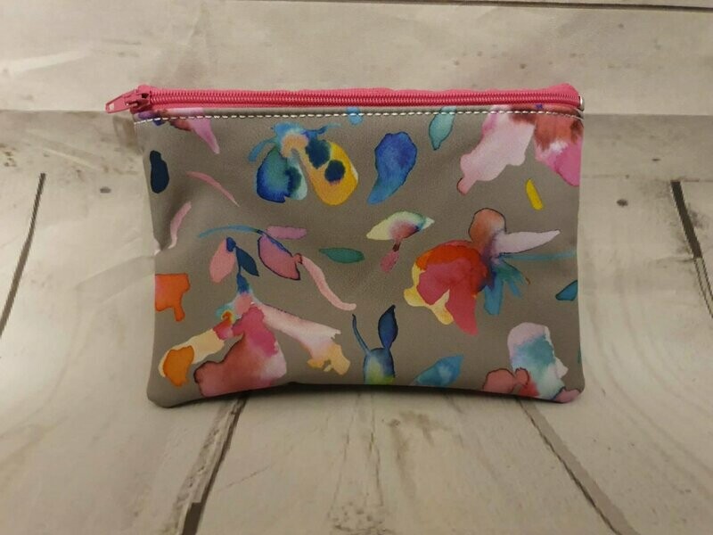 Softshell Kosmetiktasche 16,5 x 11,5cm buntes Muster