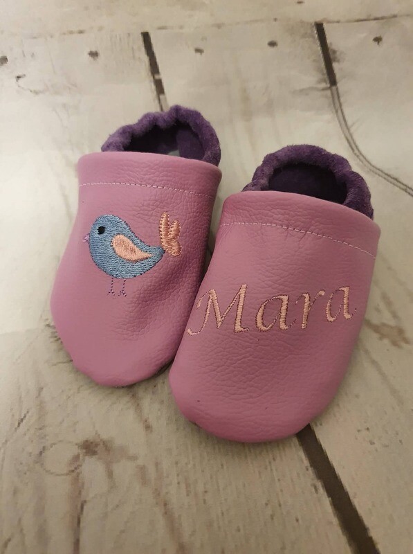 Lederpuschen/Krabbelschuhe Gr. 17 - 27