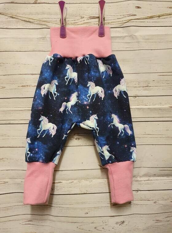 Mitwachshose/Pumphose Einhorn Gr. 74/80