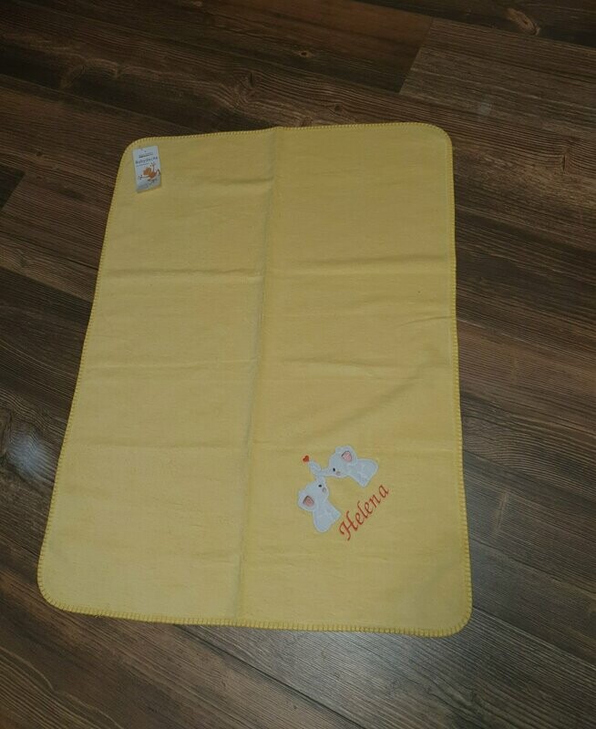 Personalisierte Babydecke 75x100cm/100x150cm