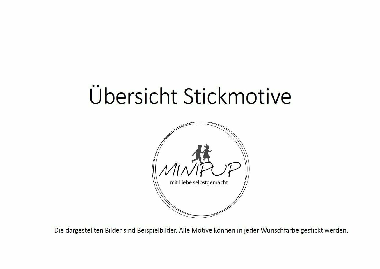 Übersicht Stickmotive