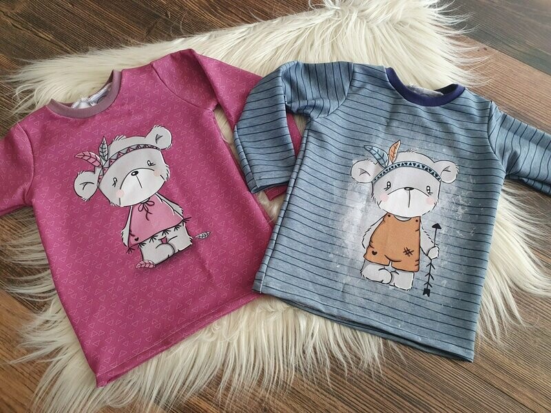 Individualisiert Langarmshirt/Kurzarmshirt Gr. 56-164