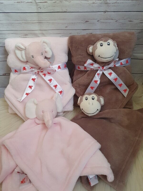 Personalisierte Babydecke mit Schmusetuch