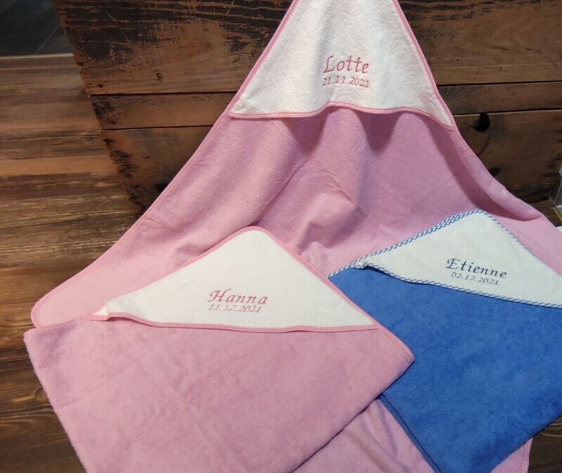 Personalisiertes Kapuzenhandtuch Walk-Frottier 100x100cm