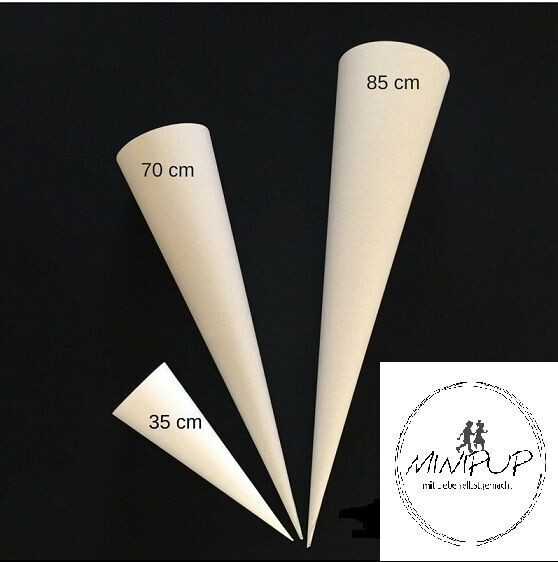 Papprohling für Schultüte 35/70/85cm