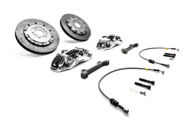 Stage 3VWR Brake Caliper and Disc Upgrade MQB Platform 380mm Floating 6 Pot - Black/red/chrome or anodized