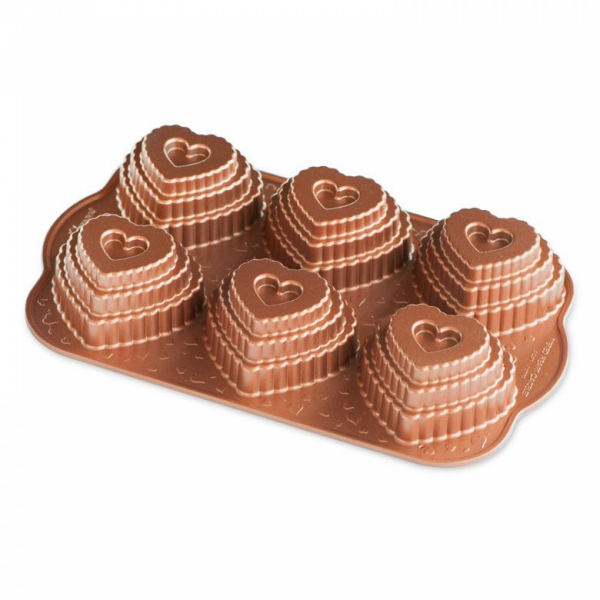 Nordic Ware moule à pâtisserie Heart Cakelet Pan