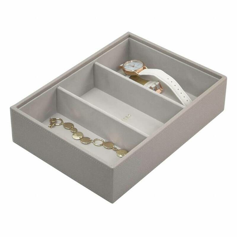 Stackers juwelenlade classic 3 vakken taupe
