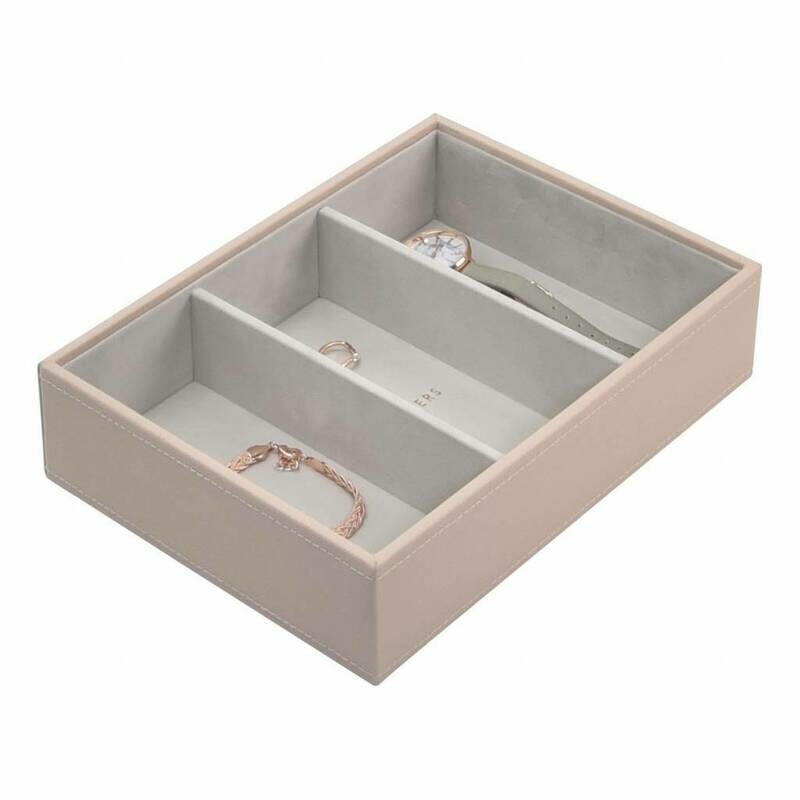 Stackers boîte à bijoux classic 3 sections blush