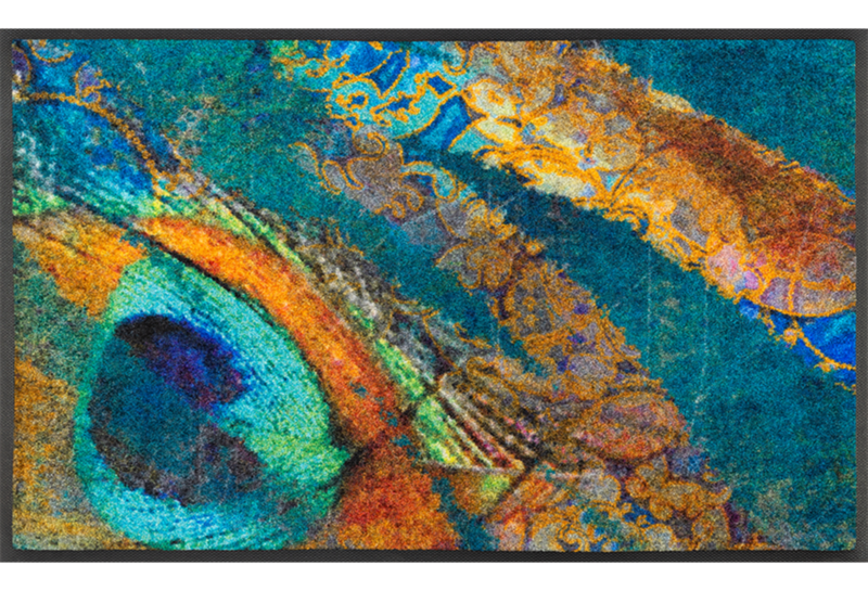 Wash+dry mat Exotic Pavo 75 x 120 cm