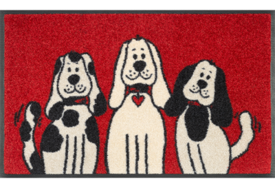 Wash+dry mat Three Dogs 50 x 75 cm