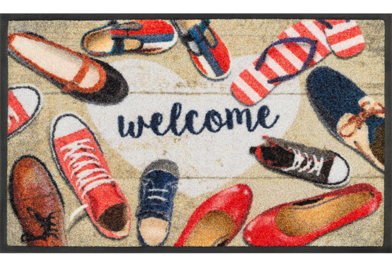 Wash+dry mat Shoes Welcome 50 x 75 cm