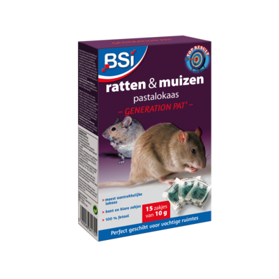 Poison pour souris et rats pat 15 x 10 g