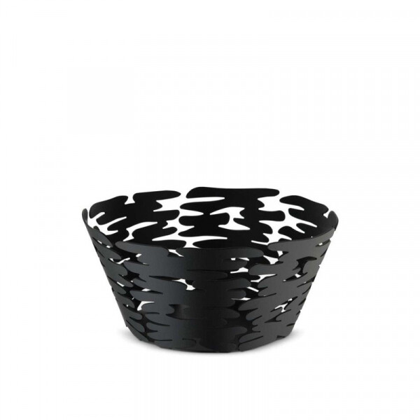 schaal Alessi Bark stainless steel zwart