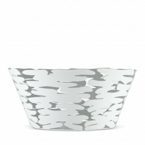 schaal Alessi Bark stainless steel wit
