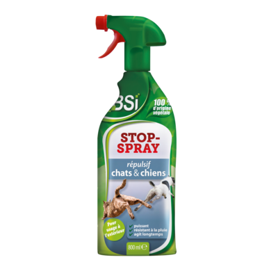​Répulsif chats et chiens (pour l’extérieur) Stop Spray 800 ml