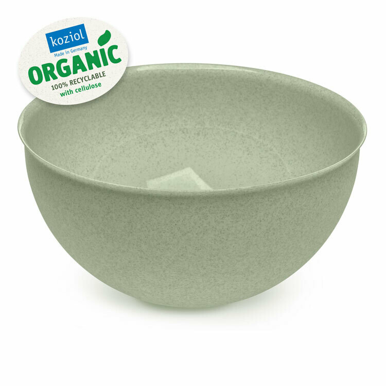 Set bowl + vergiet 5 L  Koziol Palsby groen