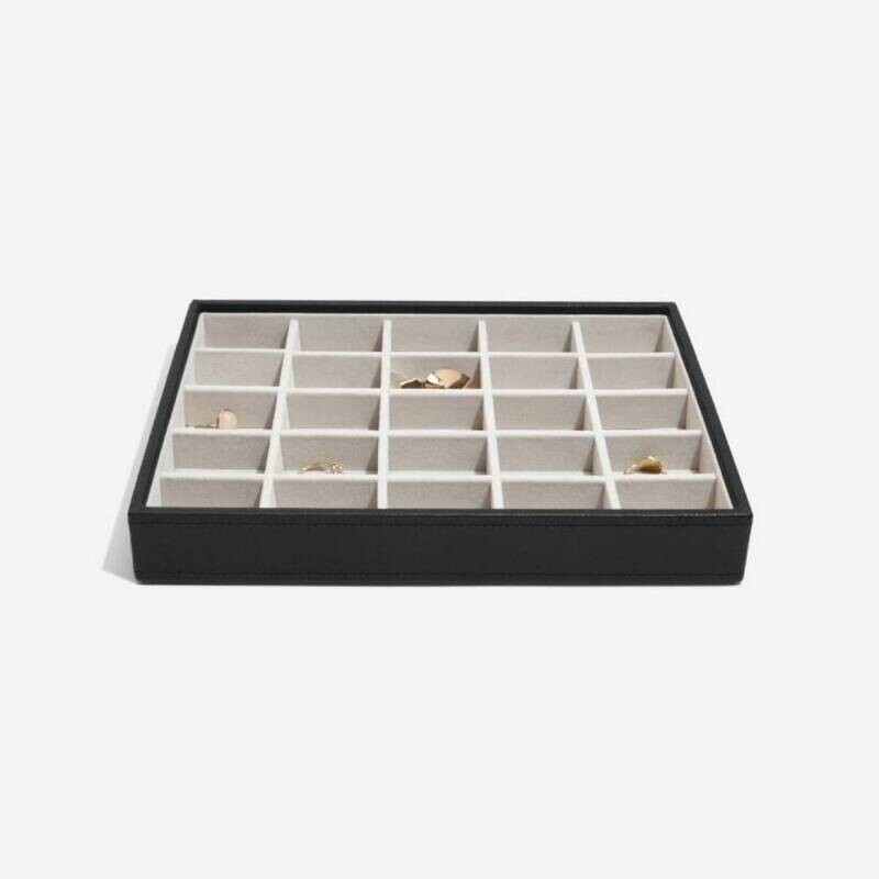 Stackers juwelenlade classic 25 vakken zwart