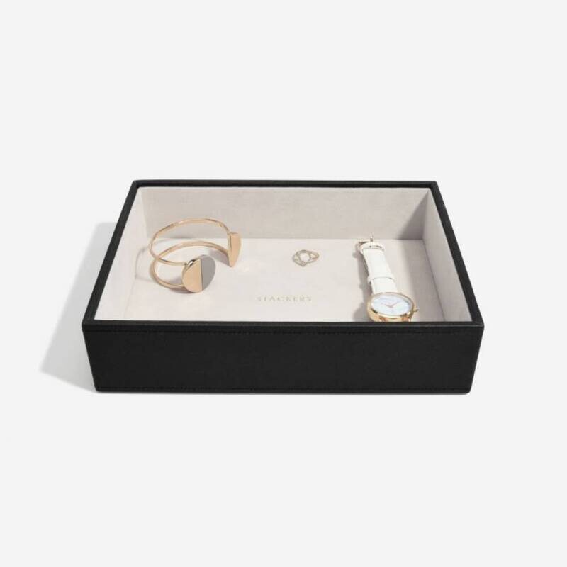 Stackers juwelenlade classic 1 vak diep zwart