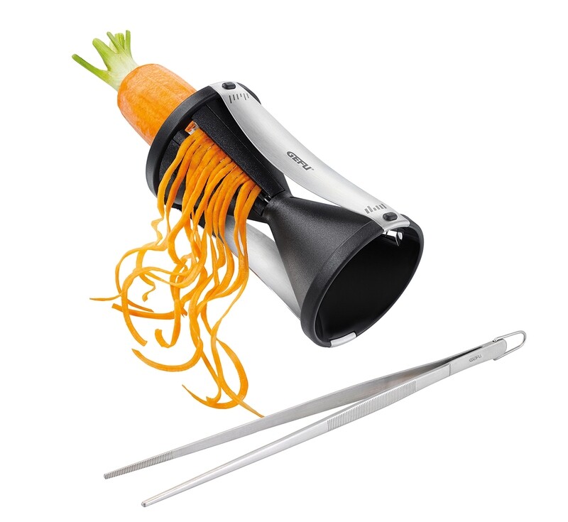 SPIRELLI® spiraalsnijder gefu + SOCO keukenpincet