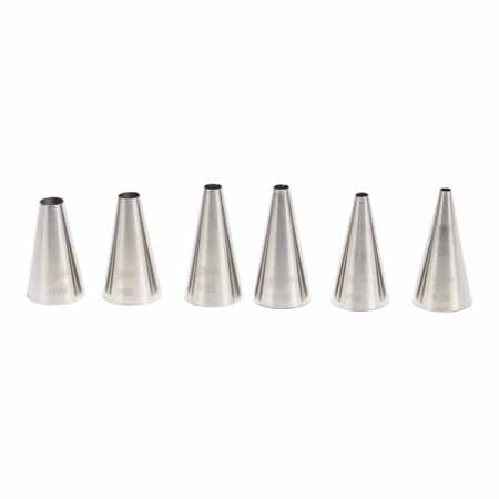 spuitmond set effen inox 6-dlg patisse
