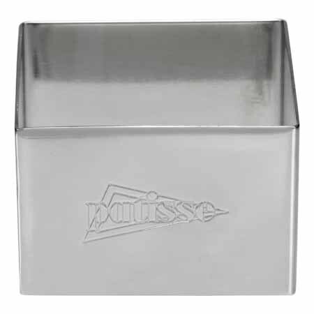 Dresseerring vierkant inox 18/8 6cm / h 4cm
