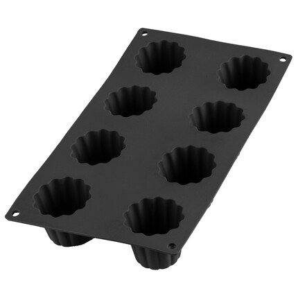 moule en silicone 8 cannelés bordelais Ø 5.4CM H 4.8CM lékué noir