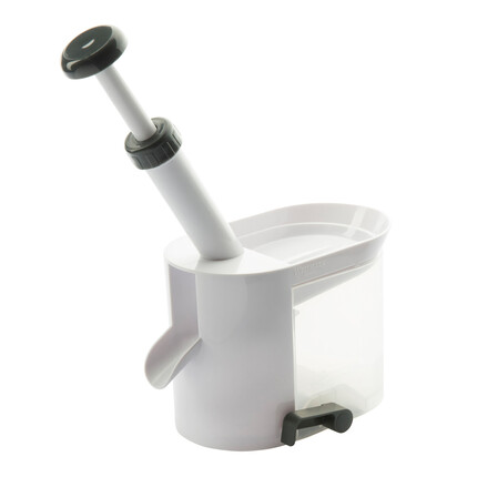 dénoyauteur à cerises avec bac de récupération WM plastique blanc/gris